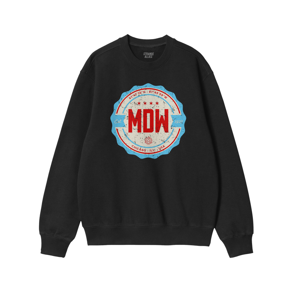 Chicago MDW Midway Airport Badge Sweatshirt
