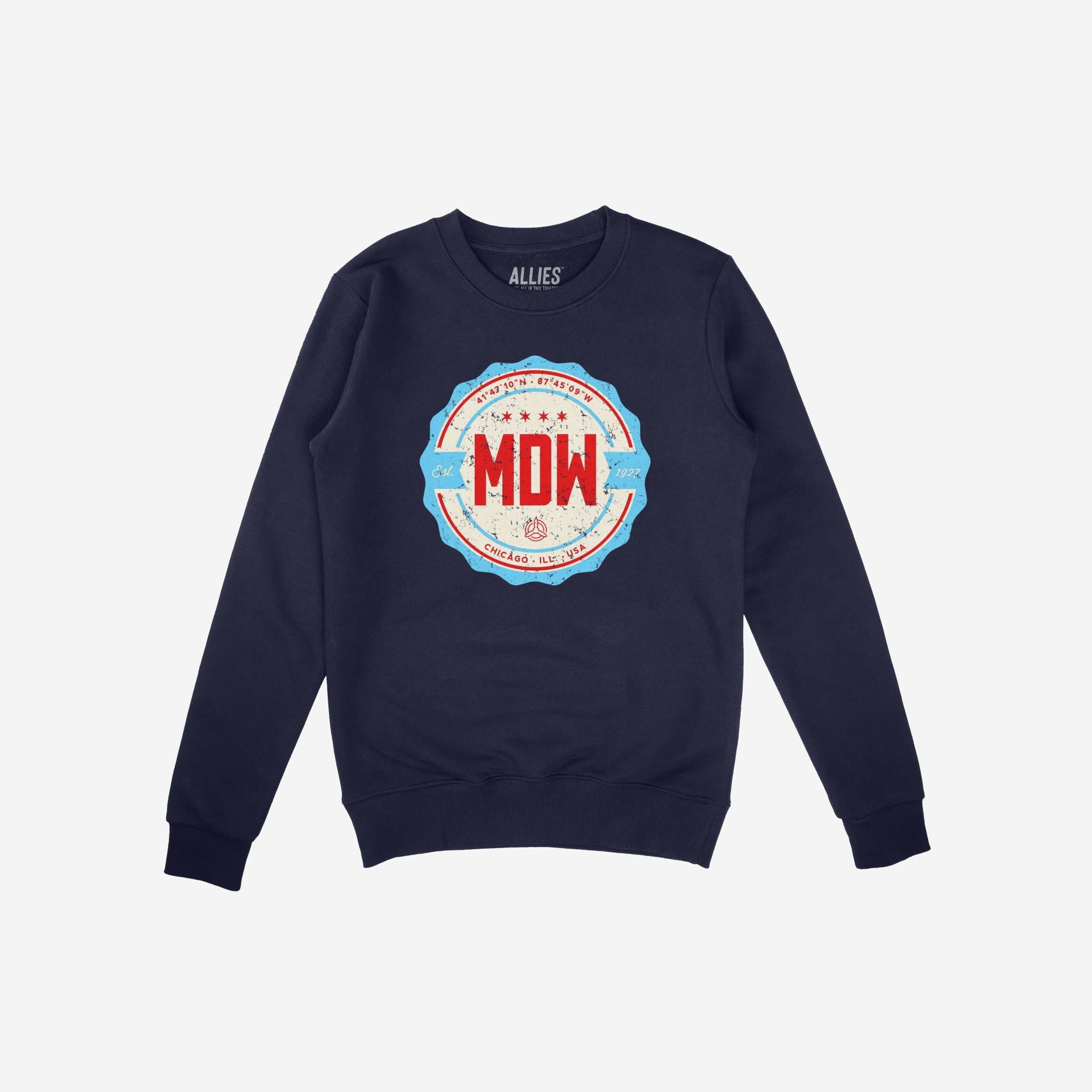 Chicago MDW Midway Airport Badge Hoodie & Sweatshirt