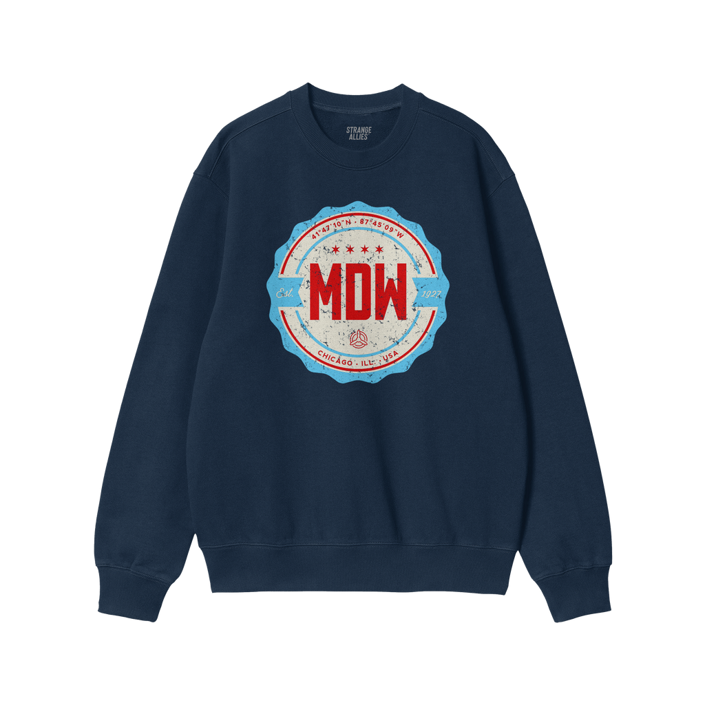 Chicago MDW Midway Airport Badge Sweatshirt