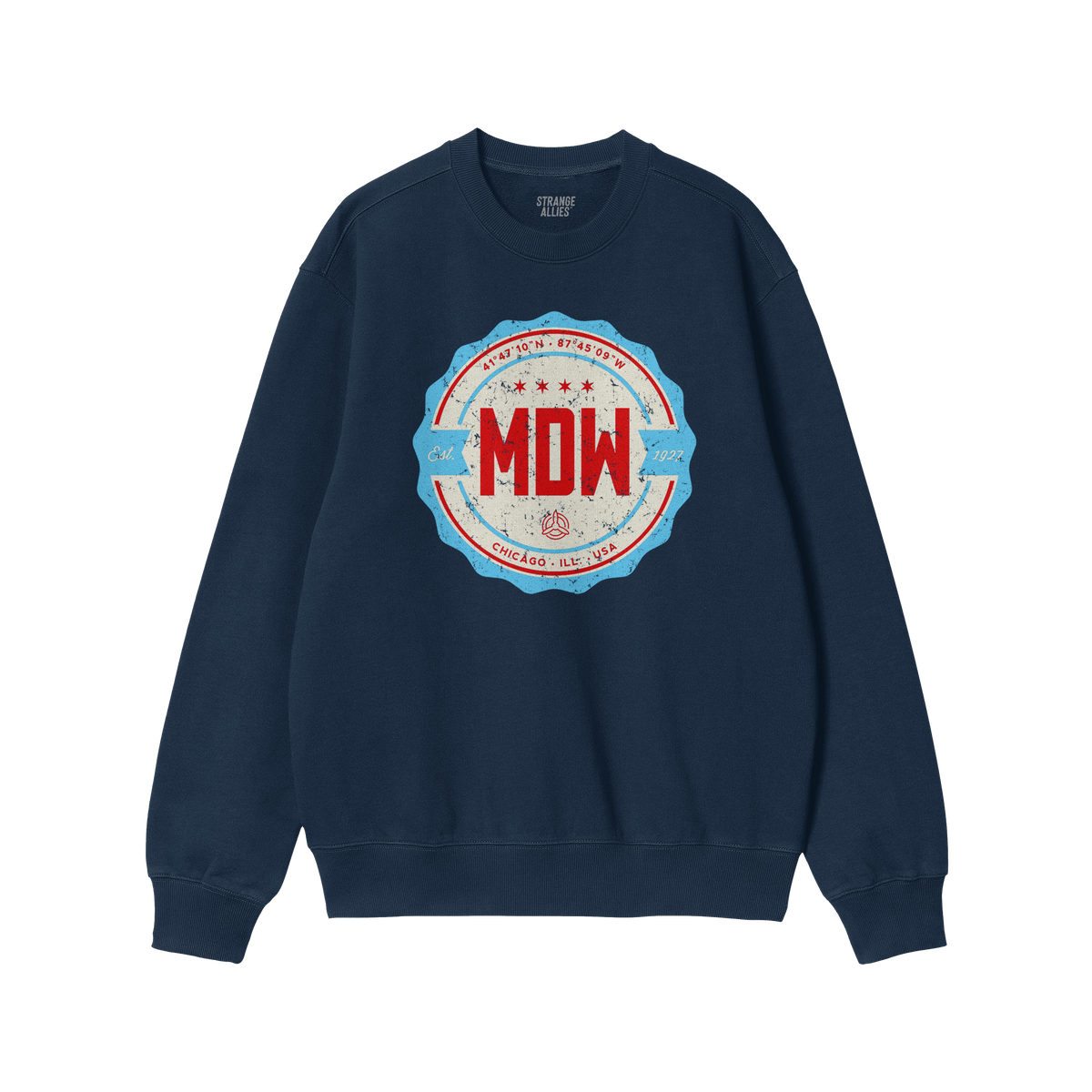Chicago MDW Midway Airport Badge Sweatshirt