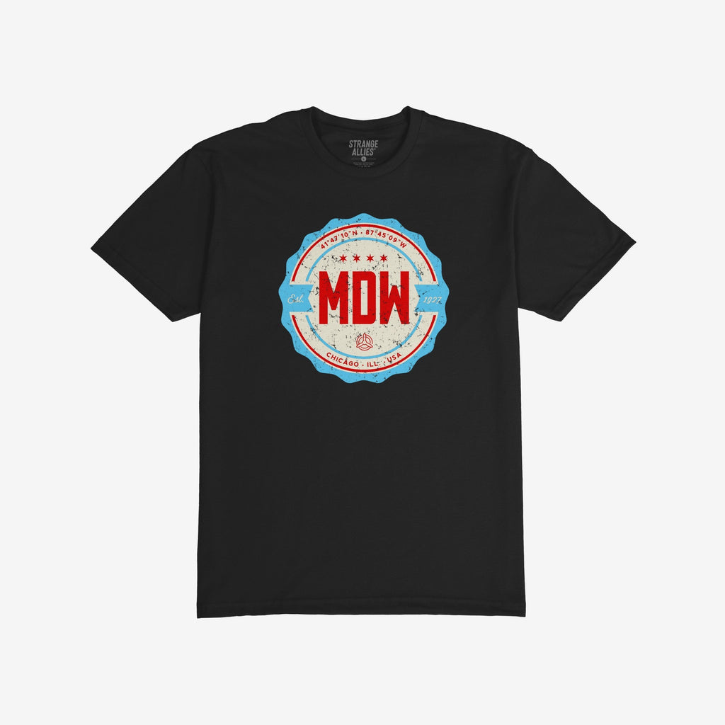 Chicago MDW Midway Airport Badge T-shirt