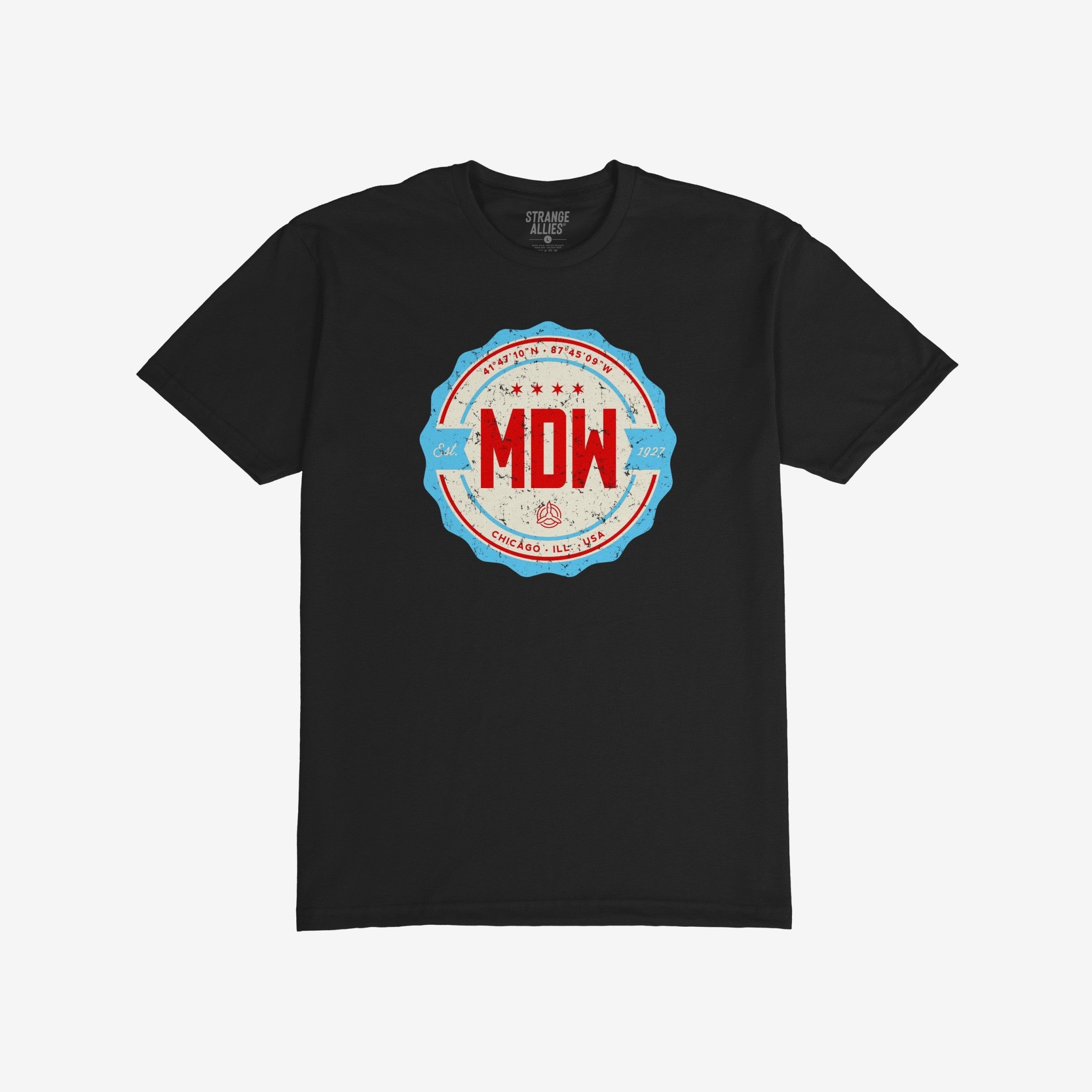Chicago MDW Midway Airport Badge T-shirt