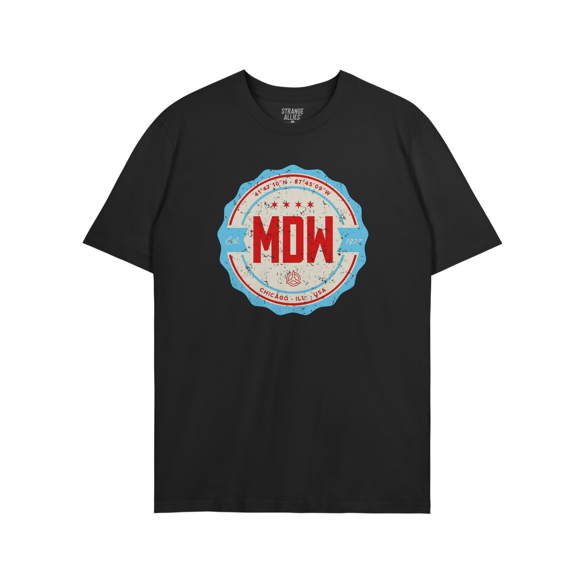 Chicago MDW Midway Airport Badge T-shirt