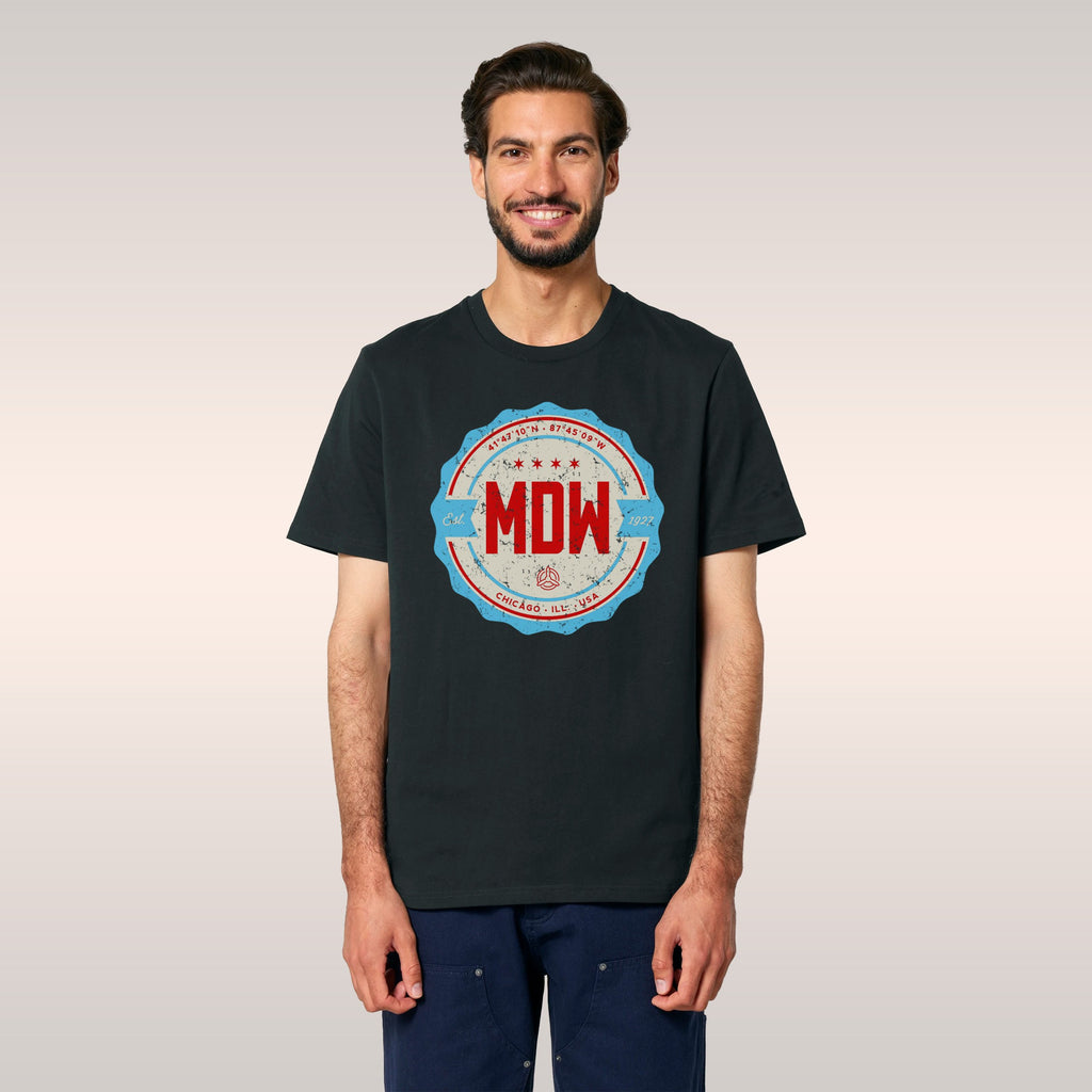 Chicago MDW Midway Airport Badge T-shirt