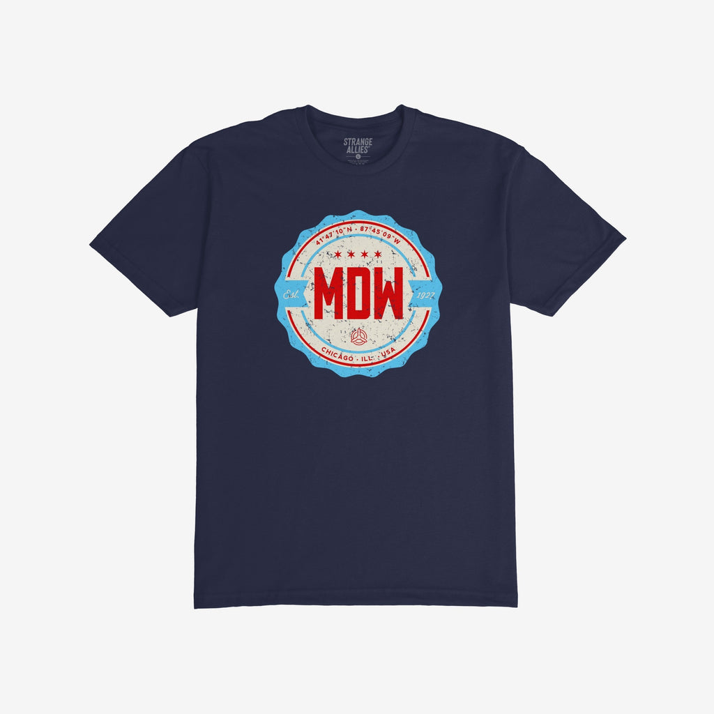 Chicago MDW Midway Airport Badge T-shirt