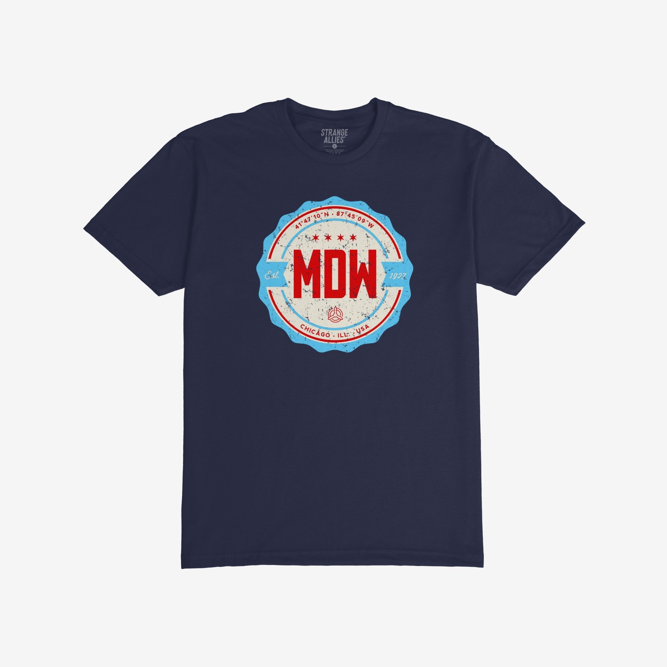 Chicago MDW Midway Airport Badge T-shirt
