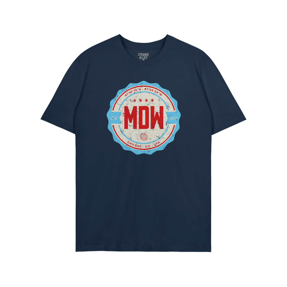 Chicago MDW Midway Airport Badge T-shirt