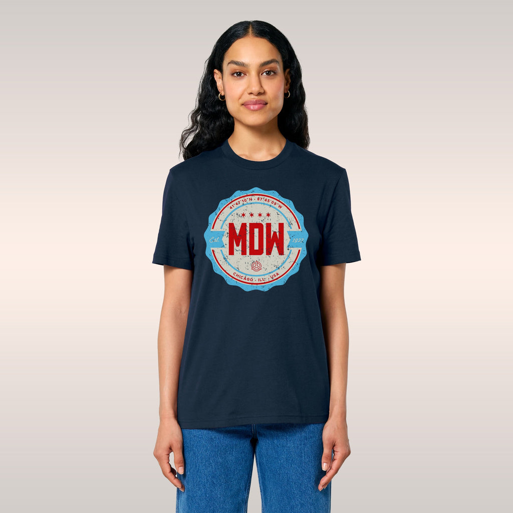 Chicago MDW Midway Airport Badge T-shirt