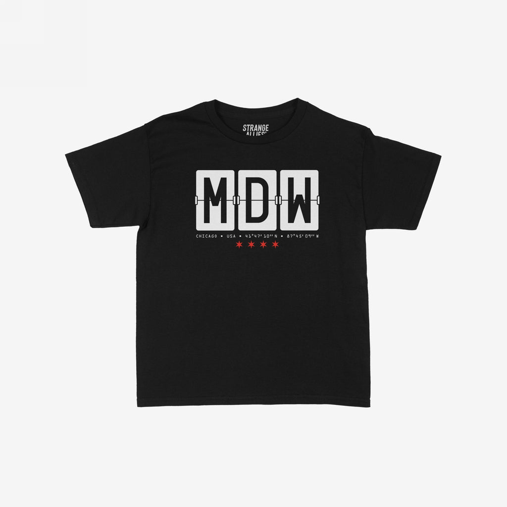 Chicago MDW Midway Airport Flipboard Women's Baby Tee