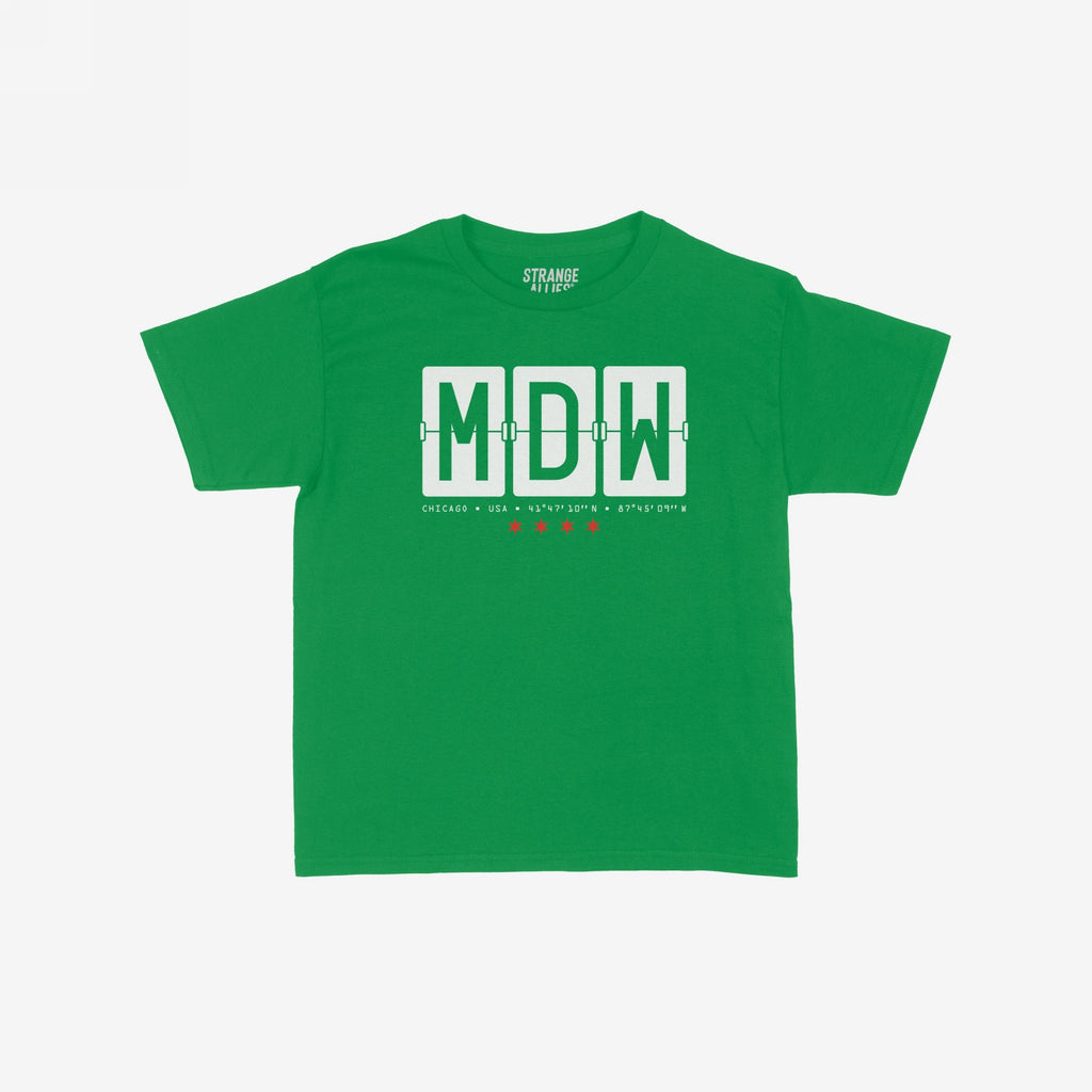 Chicago MDW Midway Airport Flipboard Women's Baby Tee