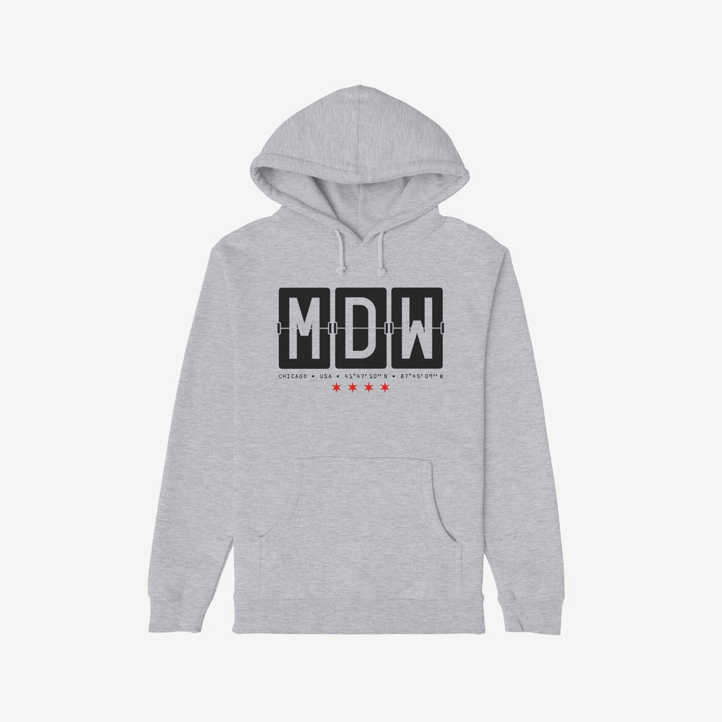 Chicago MDW Midway Airport Flipboard Hoodie & Sweatshirt