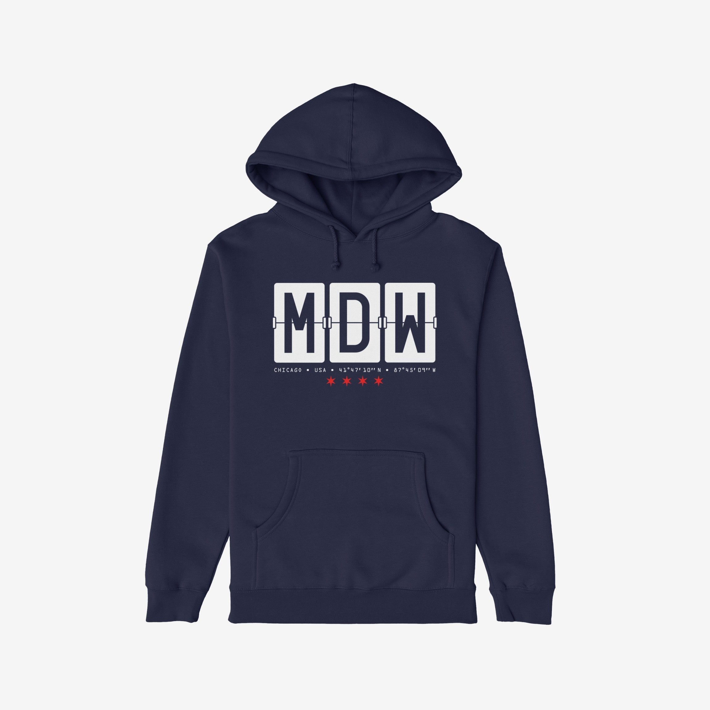 Chicago MDW Midway Airport Flipboard Hoodie & Sweatshirt