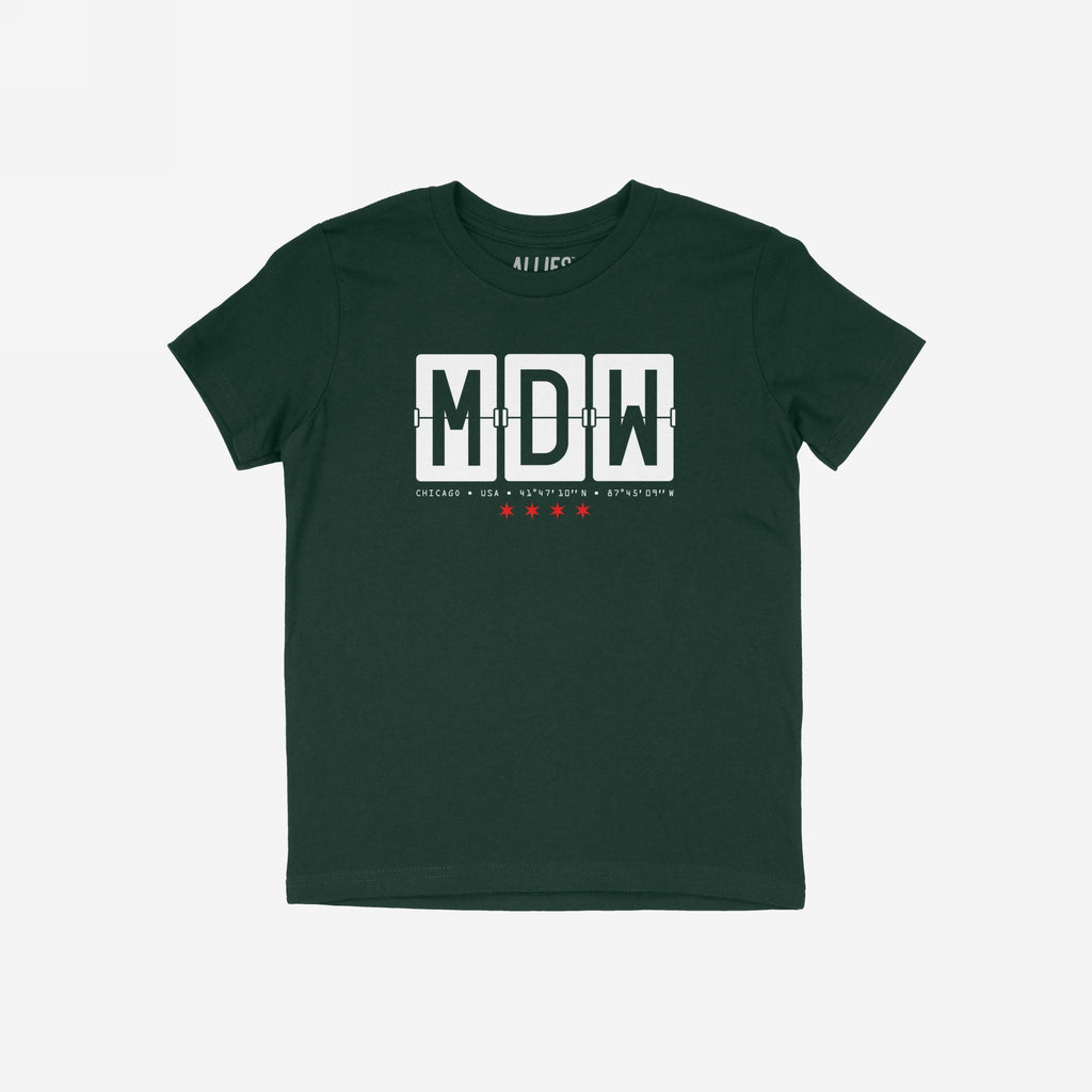 Chicago MDW Midway Airport Flipboard T-shirt