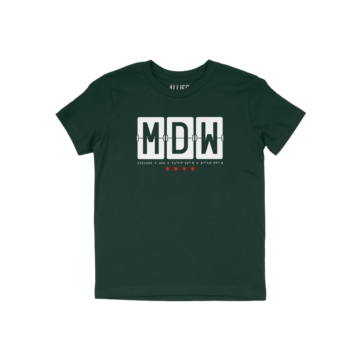 Chicago MDW Midway Airport Flipboard Kids T-shirt