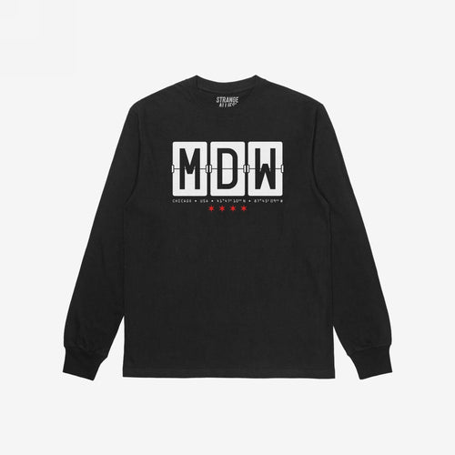 Chicago MDW Midway Airport Flipboard T-shirt