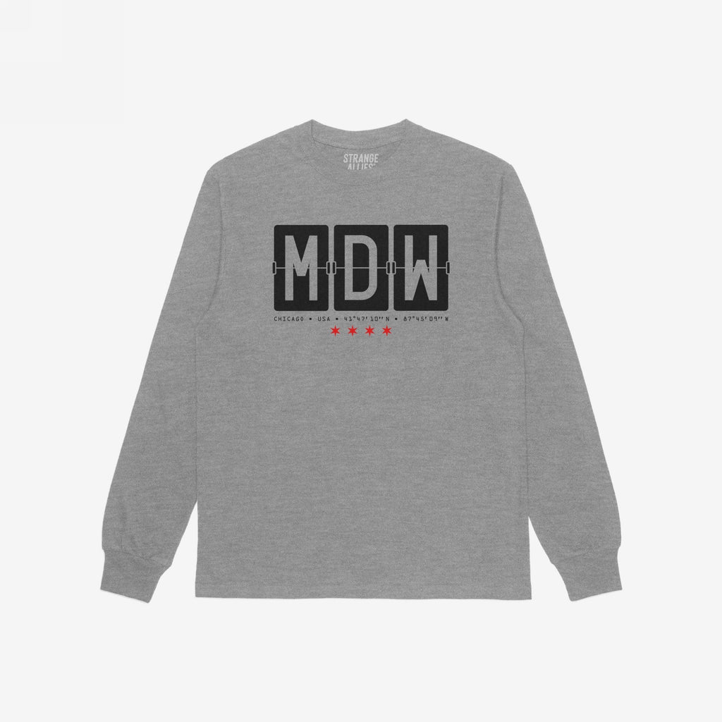 Chicago MDW Midway Airport Flipboard T-shirt