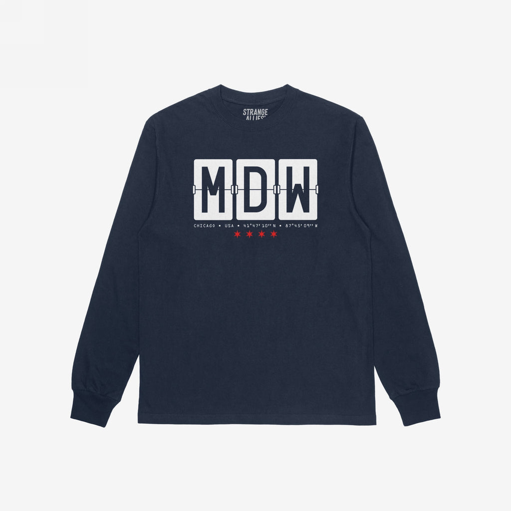 Chicago MDW Midway Airport Flipboard T-shirt