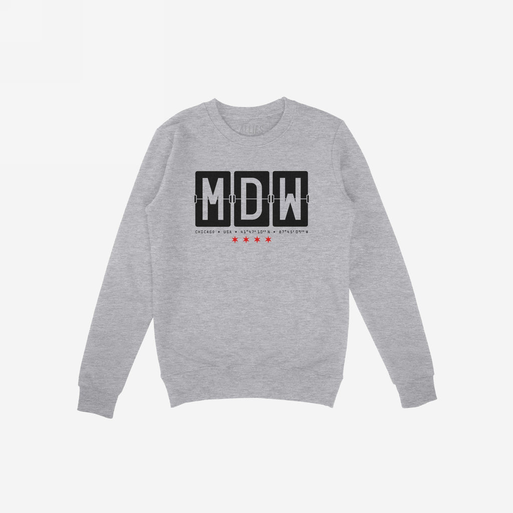 Chicago MDW Midway Airport Flipboard Hoodie & Sweatshirt
