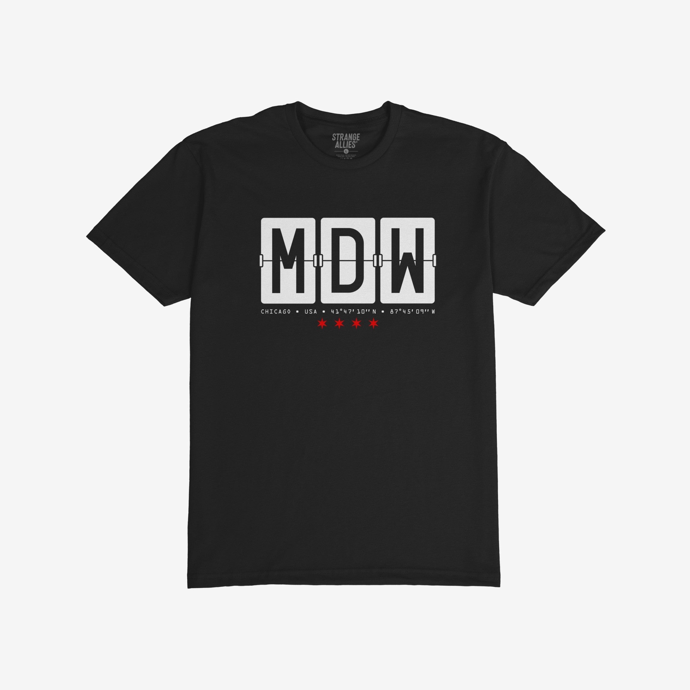 Chicago MDW Midway Airport Flipboard T-shirt