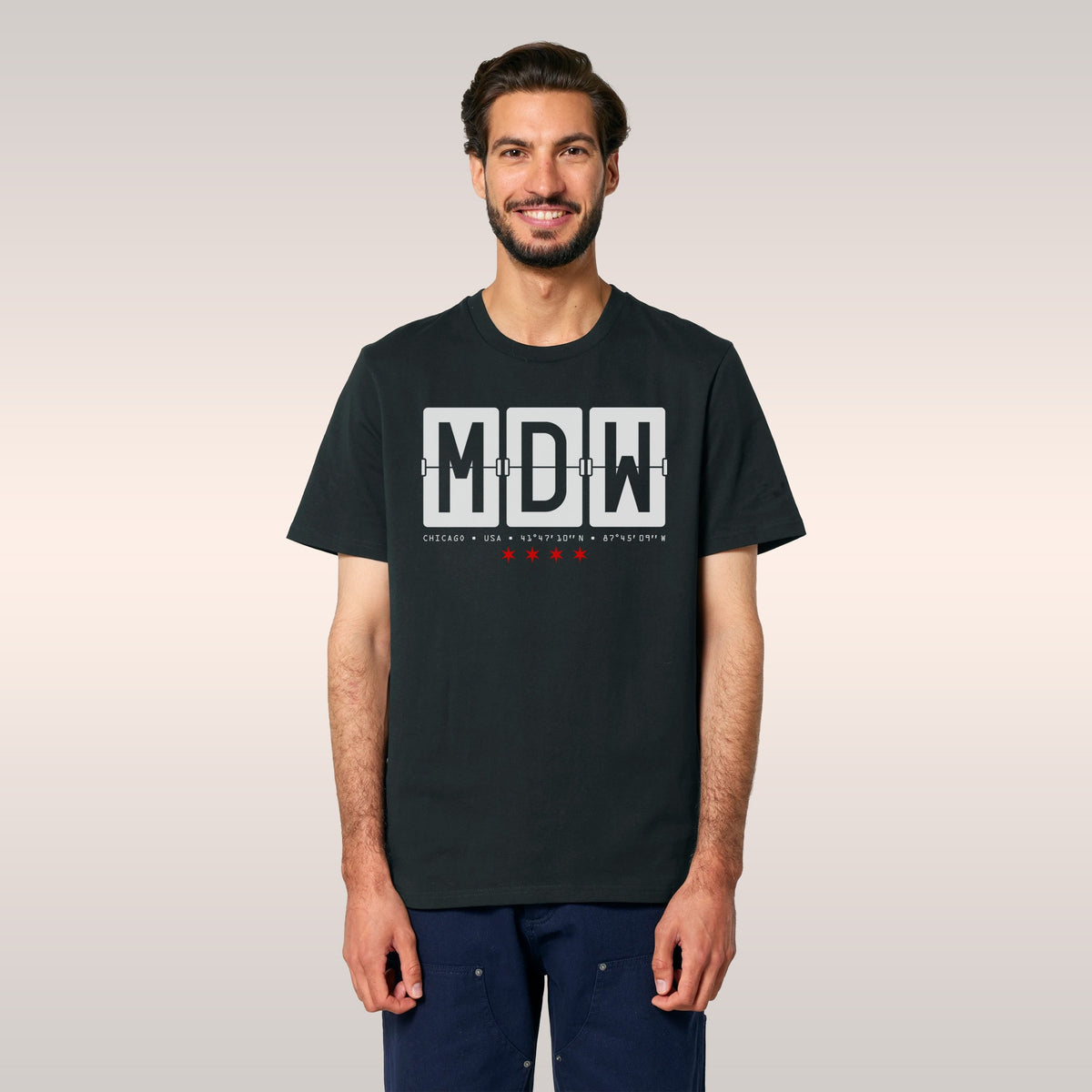 Chicago MDW Midway Airport Flipboard T-shirt