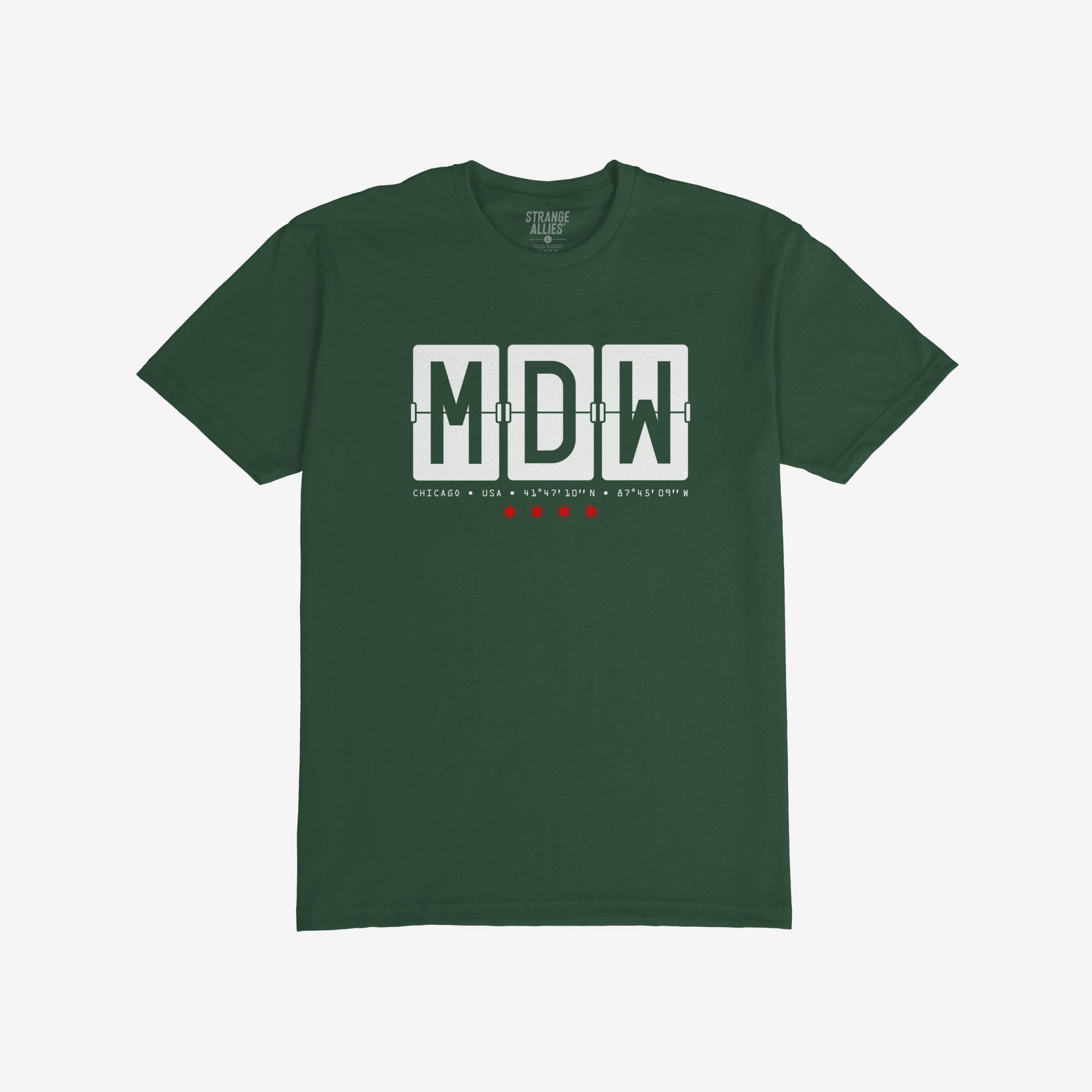 Chicago MDW Midway Airport Flipboard T-shirt