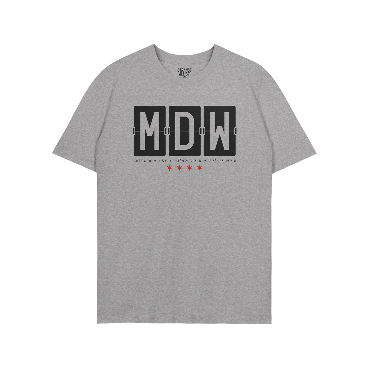 Chicago MDW Midway Airport Flipboard T-shirt
