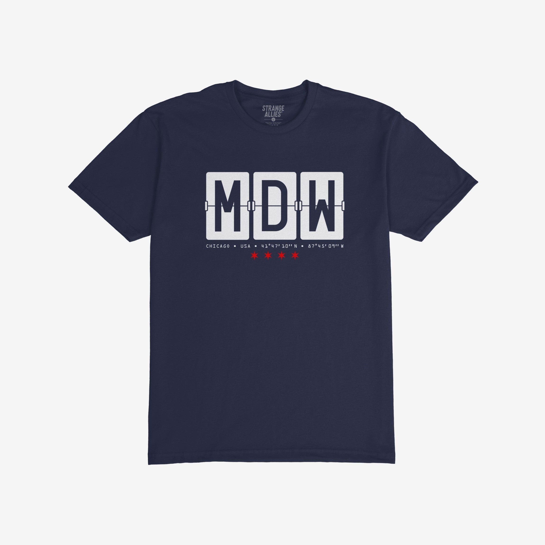 Chicago MDW Midway Airport Flipboard T-shirt