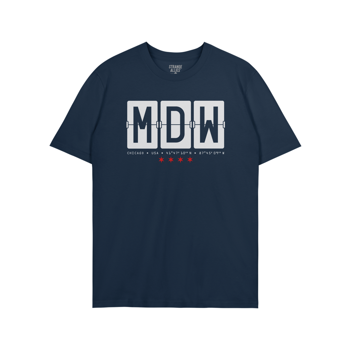 Chicago MDW Midway Airport Flipboard T-shirt