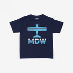 Chicago MDW Midway Airport Women's Baby Tee