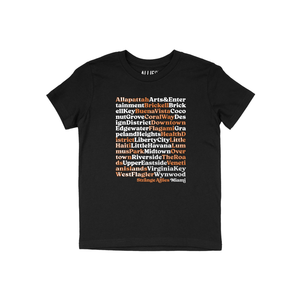 Miami Neighborhoods Kids T-shirt