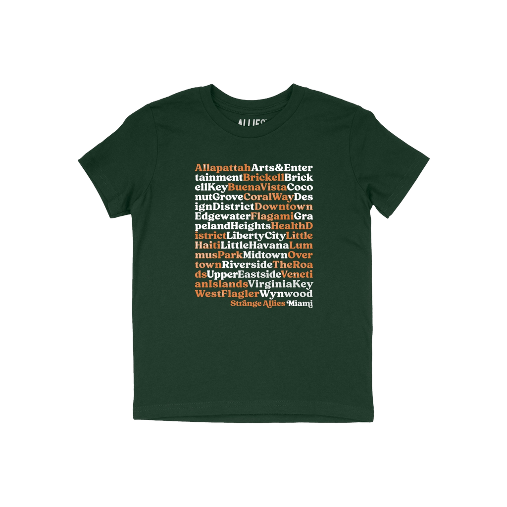 Miami Neighborhoods Kids T-shirt