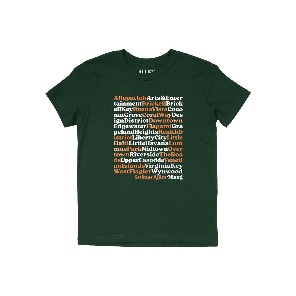 Miami Neighborhoods Kids T-shirt