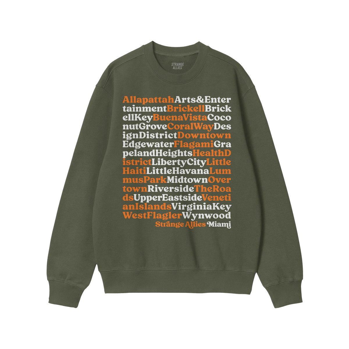 Miami Neighborhoods Sweatshirt