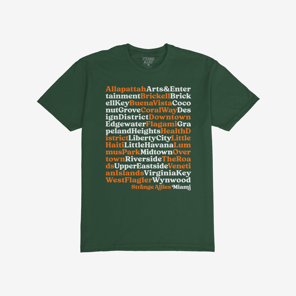 Miami Neighborhoods T-shirt