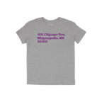 Minnesota Football Stadium Address Kids T-shirt
