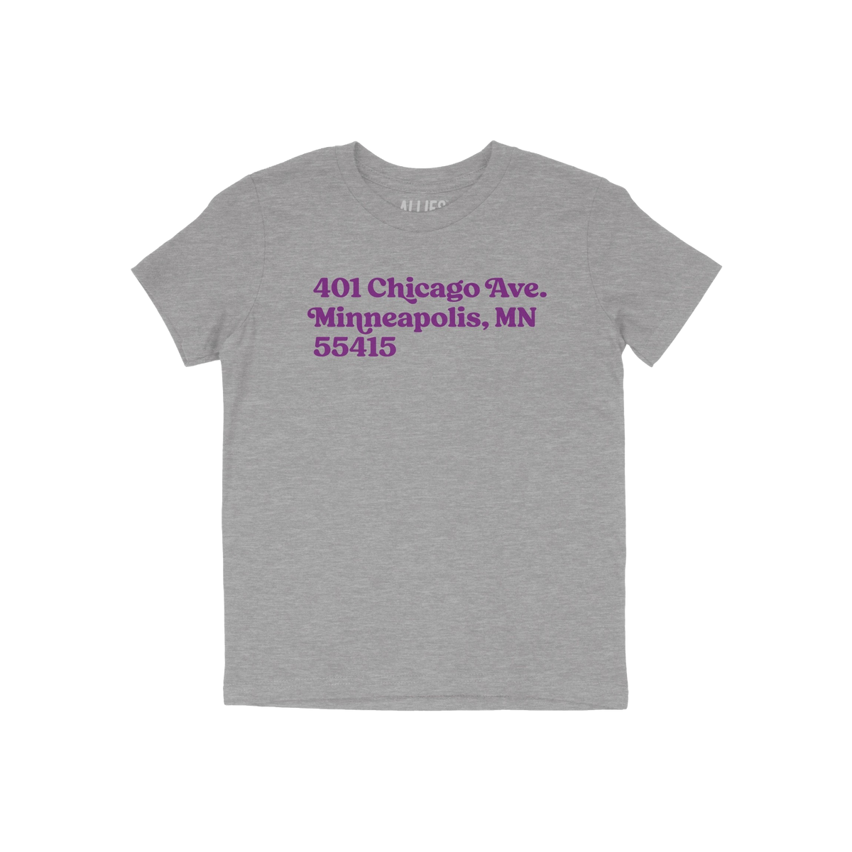 Minnesota Football Stadium Address Kids T-shirt