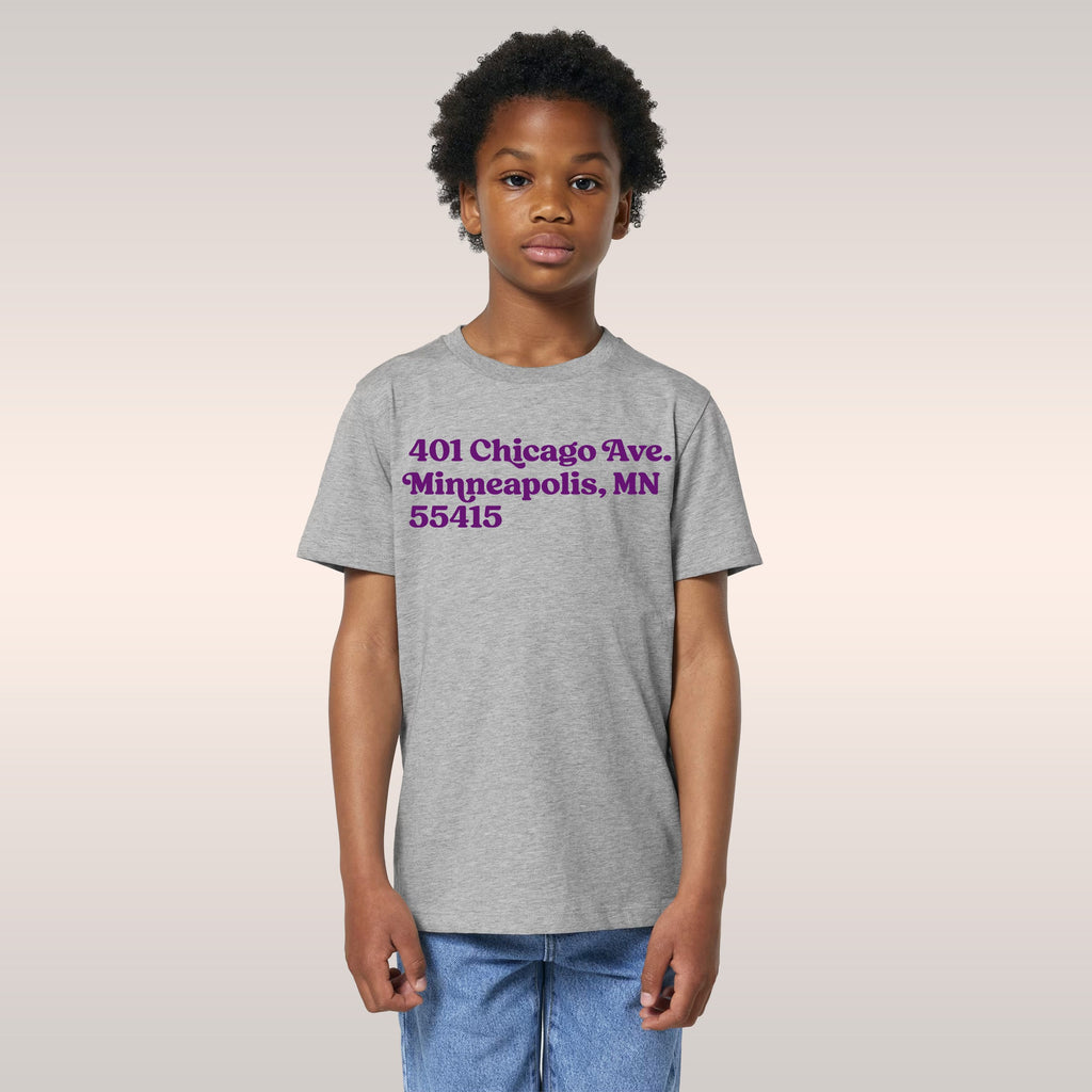 Minnesota Football Stadium Address Kids T-shirt