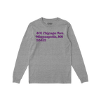 Minnesota Football Stadium Address Long Sleeve T-shirt