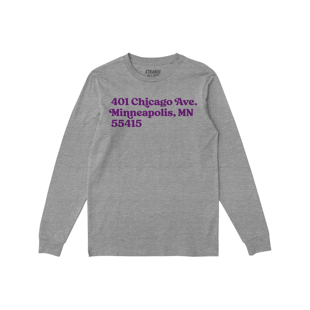 Minnesota Football Stadium Address Long Sleeve T-shirt