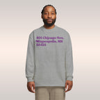 Minnesota Football Stadium Address Long Sleeve T-shirt