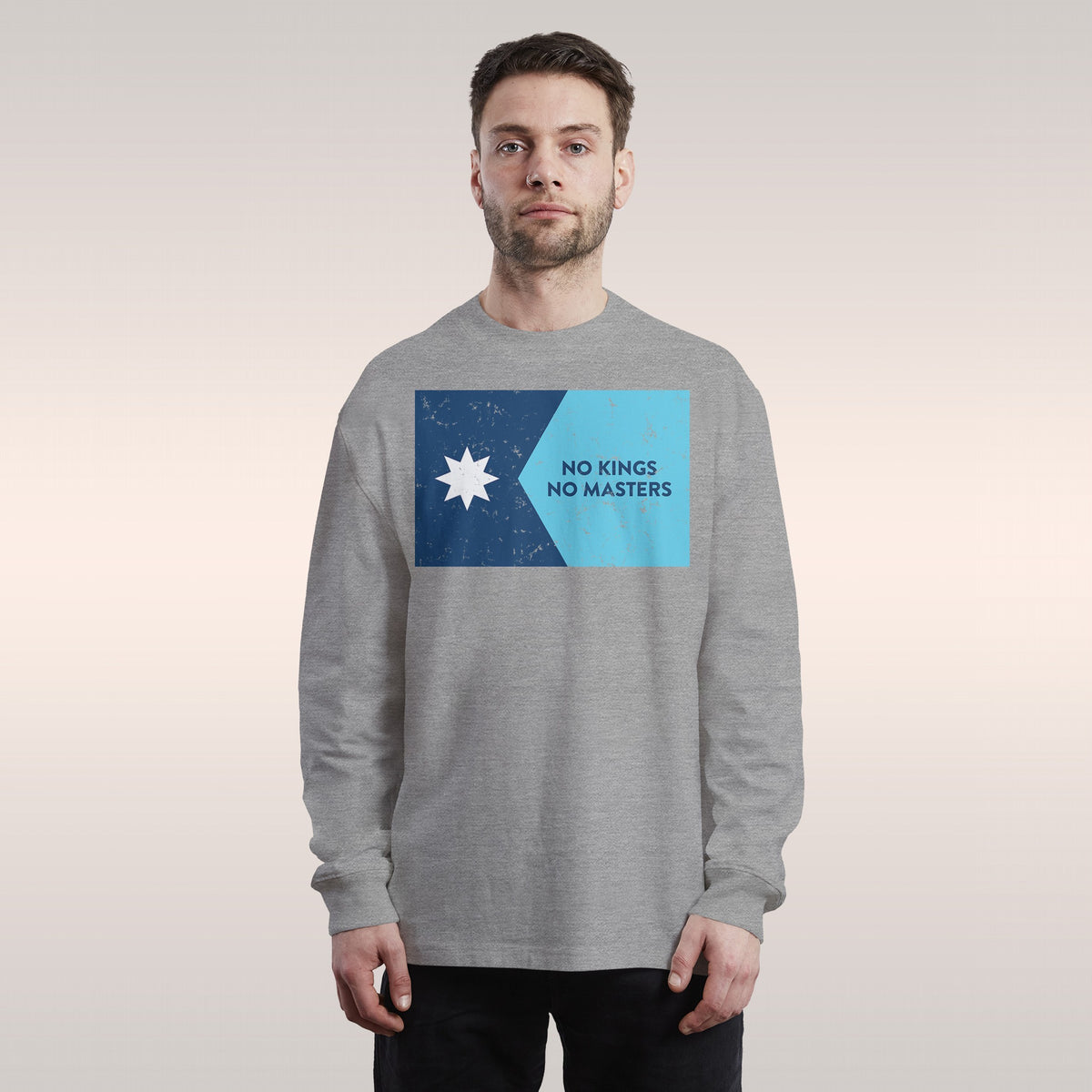 Minnesota No Kings Flag Long Sleeve T-shirt