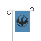 Minnesota Rebel Alliance Garden Flag featuring a loon silhouette with outstretched wings, symbolizing resistance and equality