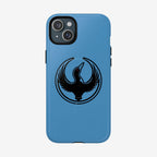Minnesota Rebel Alliance iPhone Tough MagSafe Case features a loon silhouette in a circular badge, offering multi-layer protection for iPhone 13 to 17 Pro Max, ideal for activists supporting equality.