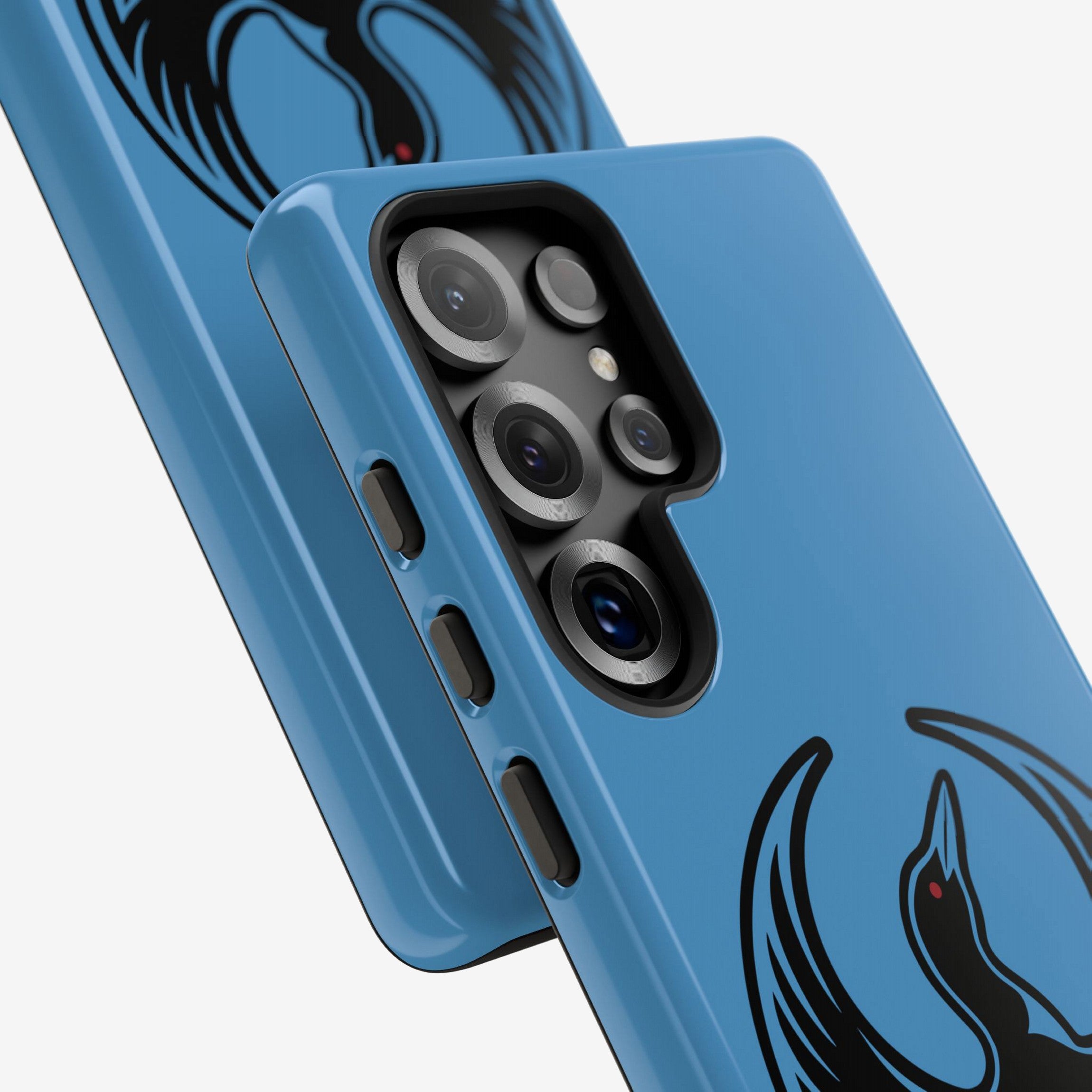 Minnesota Rebel Alliance Samsung Tough Phone Case with precision camera cut-out and tactile button covers, featuring a loon graphic, symbolizes resistance and equality.