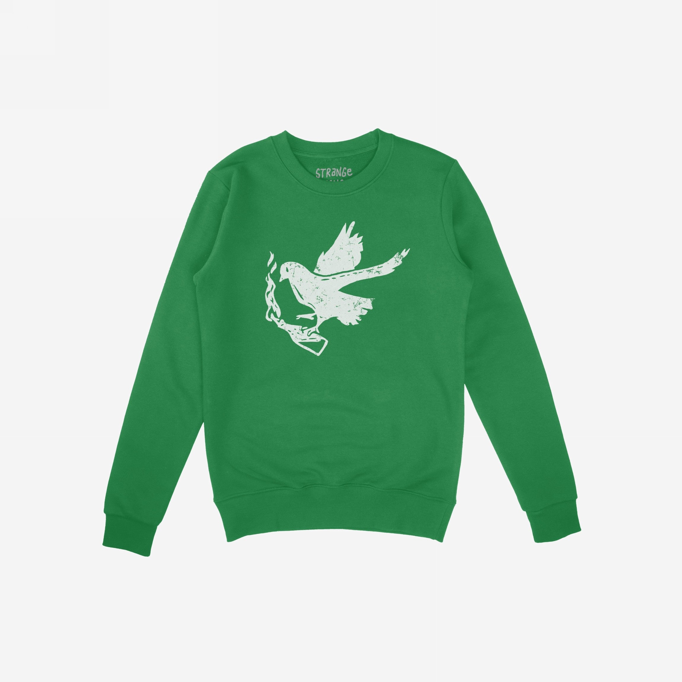 The Molotov Messenger Shirt features a stylized bird clutching a smoking gun, symbolizing defiant peace. Perfect for activism, it embodies rebellious spirit and the fight for equality.