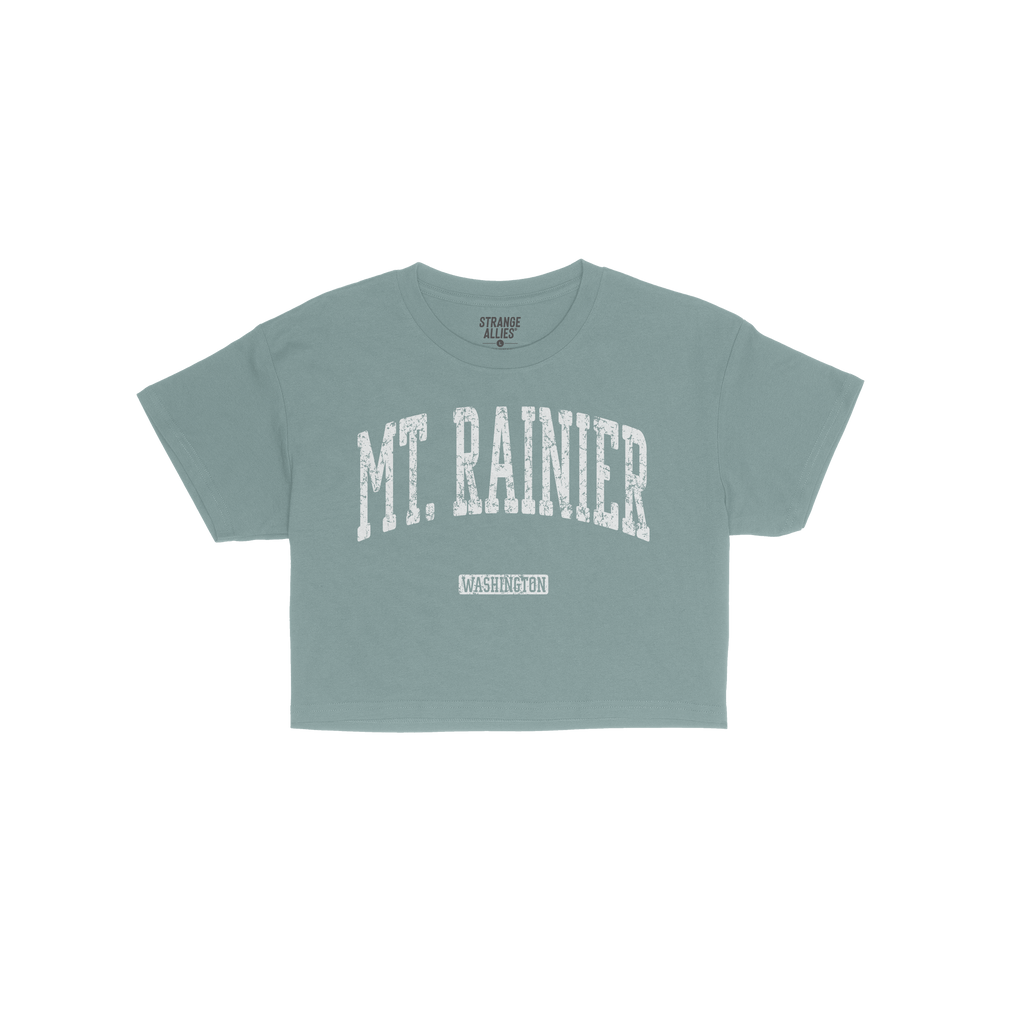 Mt. Rainier Washington Crop Top