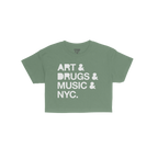 New York Art Drugs Music Crop Top