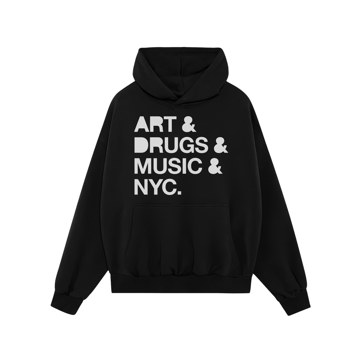 New York Art Drugs Music Hoodie