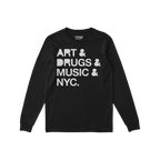 New York Art Drugs Music Long Sleeve T-shirt