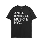 New York Art Drugs Music T-shirt